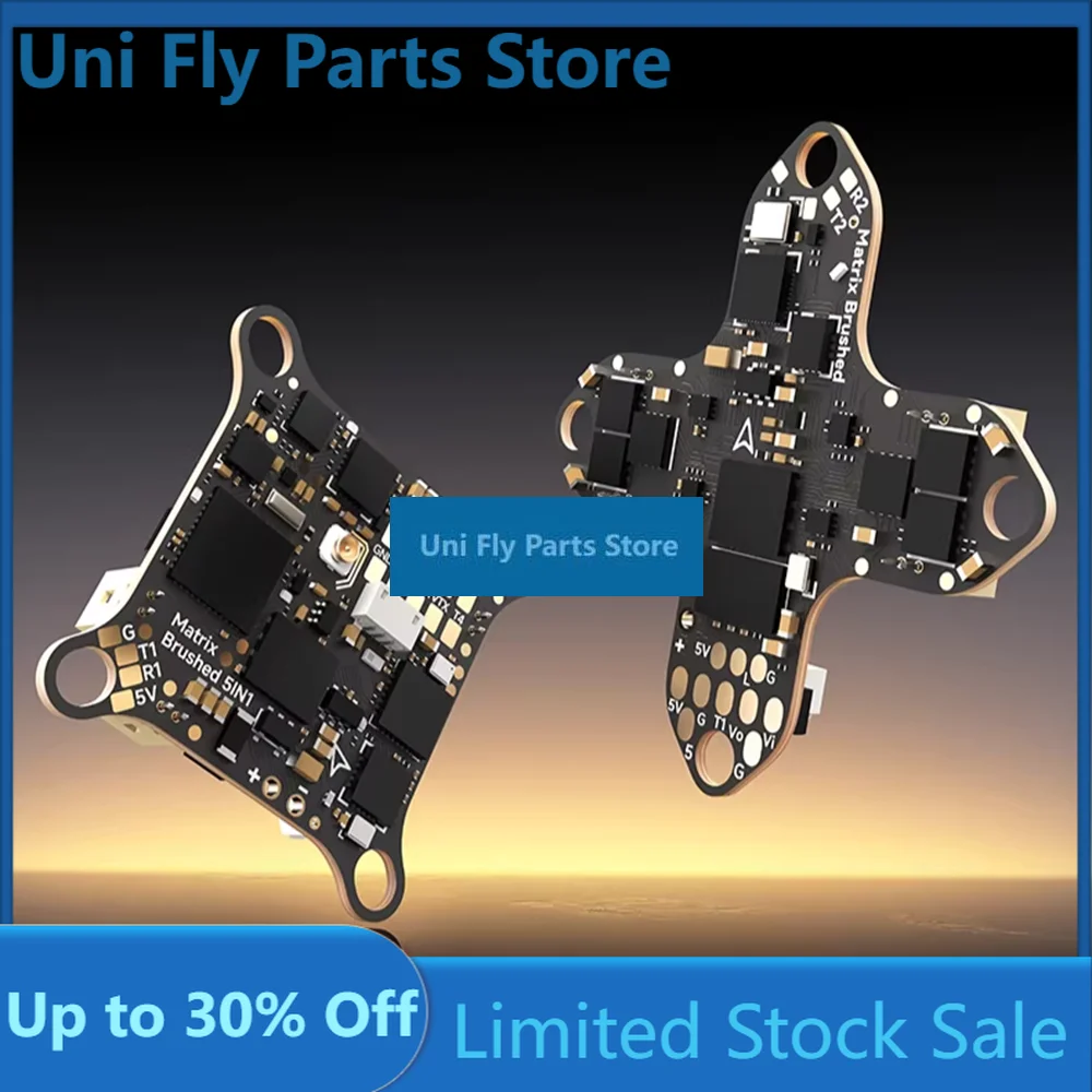 UniFlyBETAFPV Matrix Brushed Flight Controller 12A Support Anti-Turtle Function BMI270, 4in1 & 5in1 Dual Versions