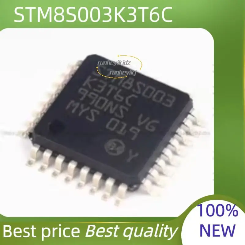 10PCS  100% New  STM8S003K3T6C STM8S903K3T6C STM8S003 K3T6C STM8S 903K3T6C QFP-32 Chipset