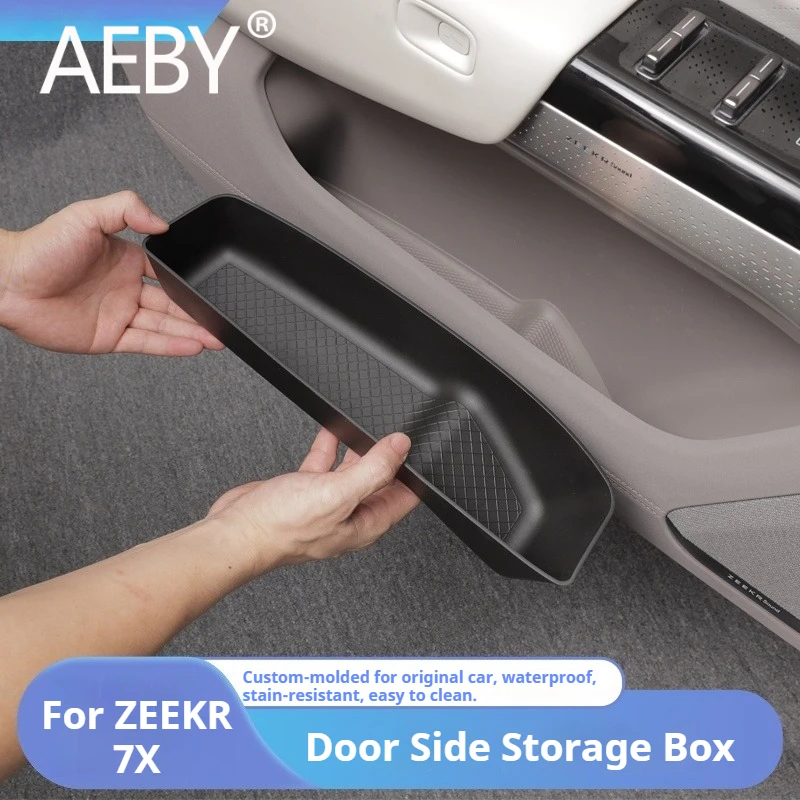 

AEBY для ZEEKR 7X 2024 2025, индивидуальный противоскользящий ящик для хранения дверей, органайзер, аксессуары для салона автомобиля, водонепроницаемый, пылезащитный