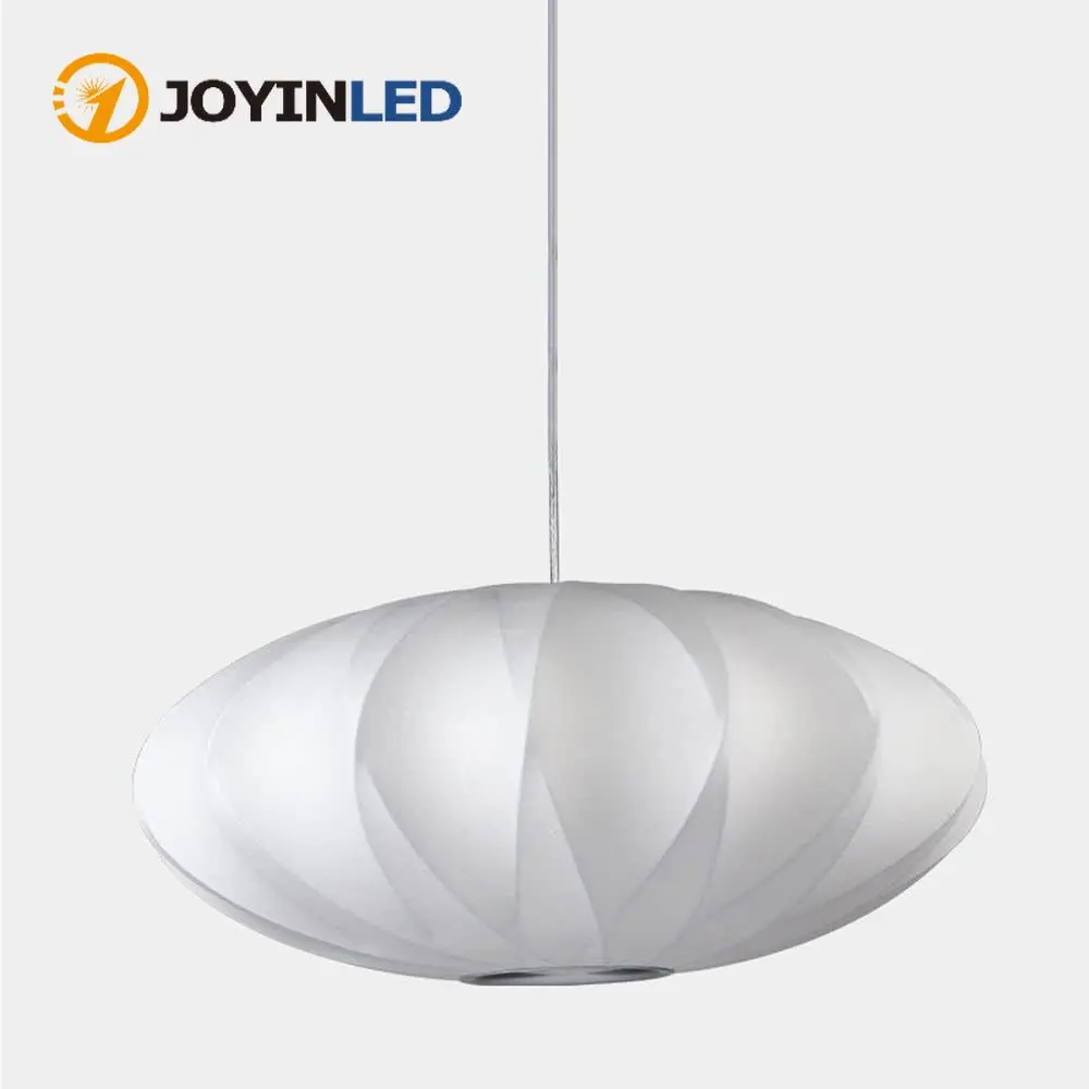 

Modern Chinese E27 Silk Oval Chandeliers Restaurant Kitchen Suspended Light Fixtures Home Decor Adjustable Ceiling Hanging Lamps