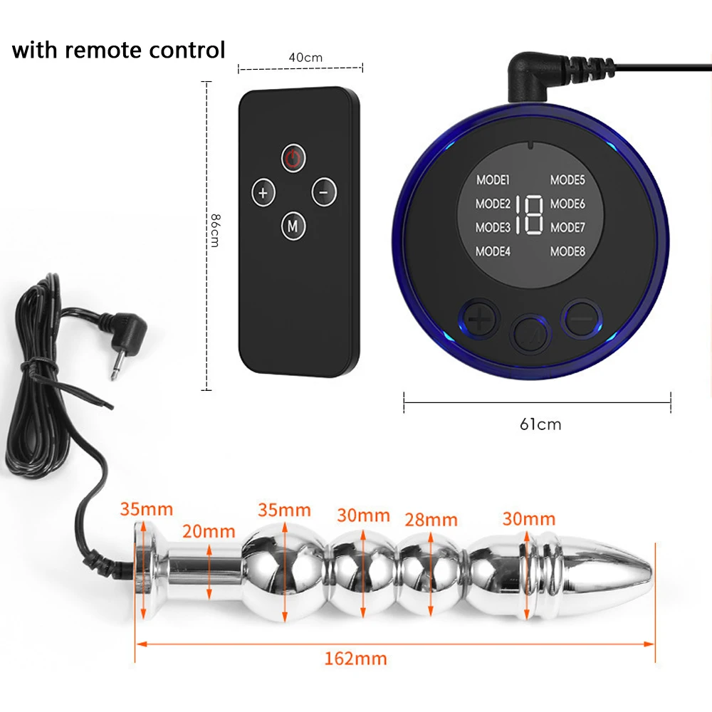 التحكم عن بعد صدمة كهربائية المعادن المكونات الشرج هزاز المبتدئين الشرج توسع جهاز تدليك للبروستاتا الاستمناء تحفيز الجنس لعب