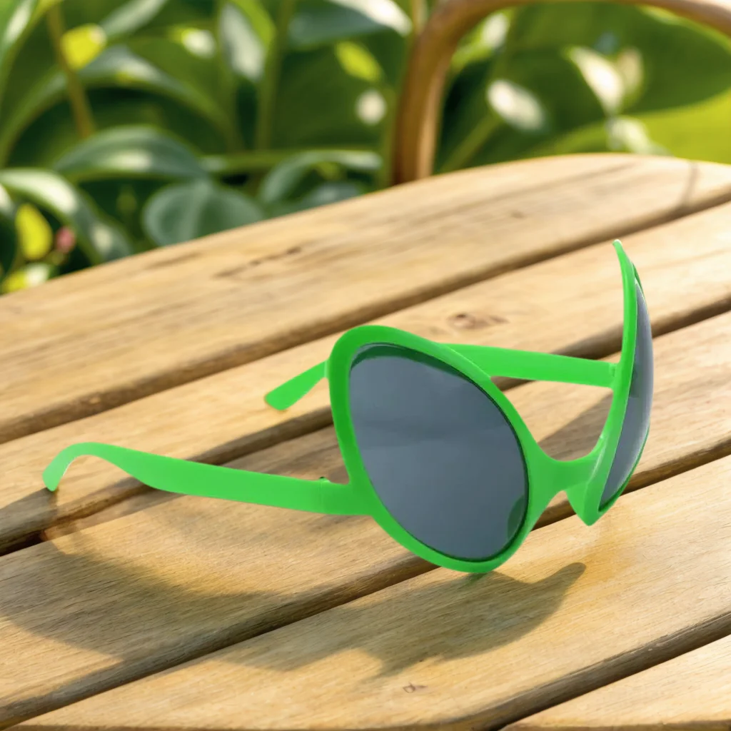 Green Alien Martian Quirky Sunglasses 2D Optical Glasses Adults Kids Party Funny Supplies Decoration Fashion Accessories