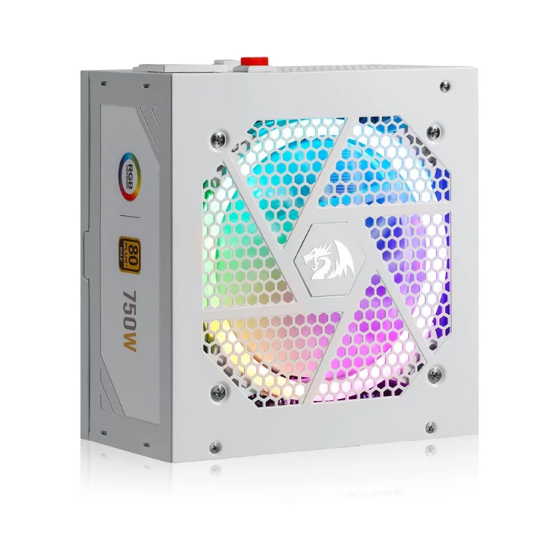 

Redragon RGPS-750W 80+ Gold 750 Watt ATX Fully Modular Power Supply w/ 80 Plus Gold Certified, Compact 160mm Size100% Japanese C