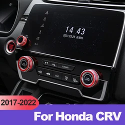 Для Honda crv CR-V 2017 2018 2019 2020 2021 2022 3 шт. автомобильная ручка регулировки климатического кондиционера, кольцо, отделка кнопки, крышка, аксессуары для автомобиля