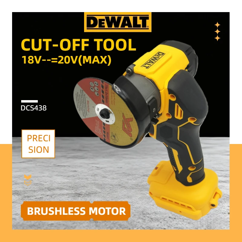 

Угловая шлифовальная машина Dewalt, микро-роторная, беспроводная, электрическая, для резки, циркулярная пила, электроинструмент для аккумулятора 20В (без аккумулятора)