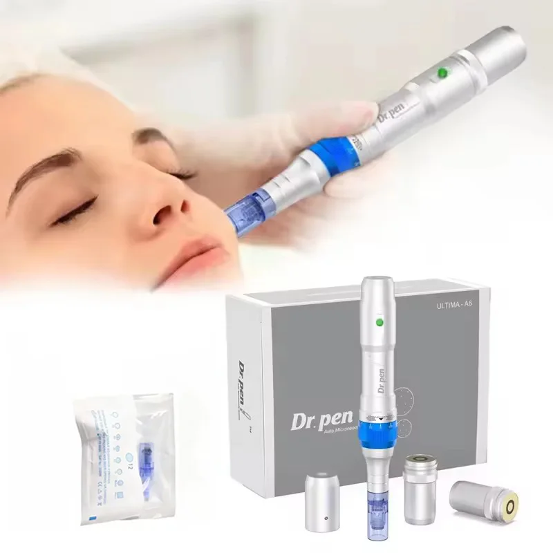 Dr pen A6 Microneedling Derma Stamp Micro Needle Dermapen Adjustable Mesotherapy Machine Microdermabrasion Skin Care Device