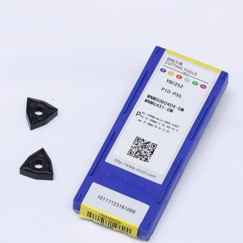 ZCC.CT WNMG080404-DM YBC252 WNMG080408-DM YBC252 turning blade carbide inserts Cutting Tools 10Pcs