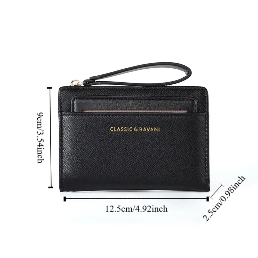 مزاجه بو الجلود محافظ قصيرة الكورية نمط المحمولة المرأة حقيبة صغيرة متعددة الوظائف محفظة نسائية للعملات المعدنية تغيير حقيبة المرأة