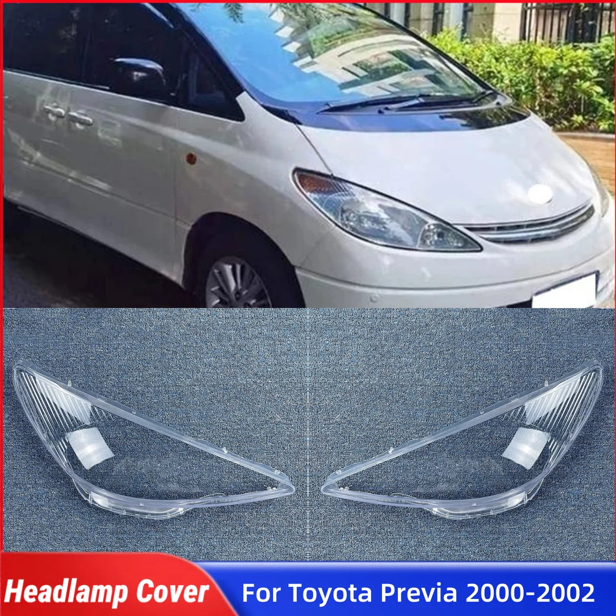 

For Toyota Previa 2000 2001 2002 Automotive Parts and Accessories Lampshades Lamp Shell Headlight Shade