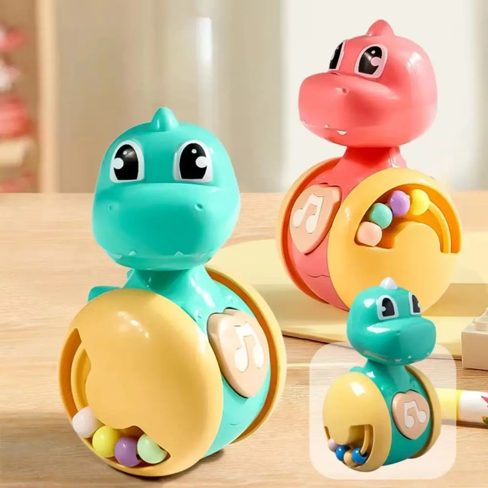 

Creative Fawn Sliding Tumbler Toy Early Education Cartoon Dinosaurs Tumbler Wobbler Interactive Press Squeaky