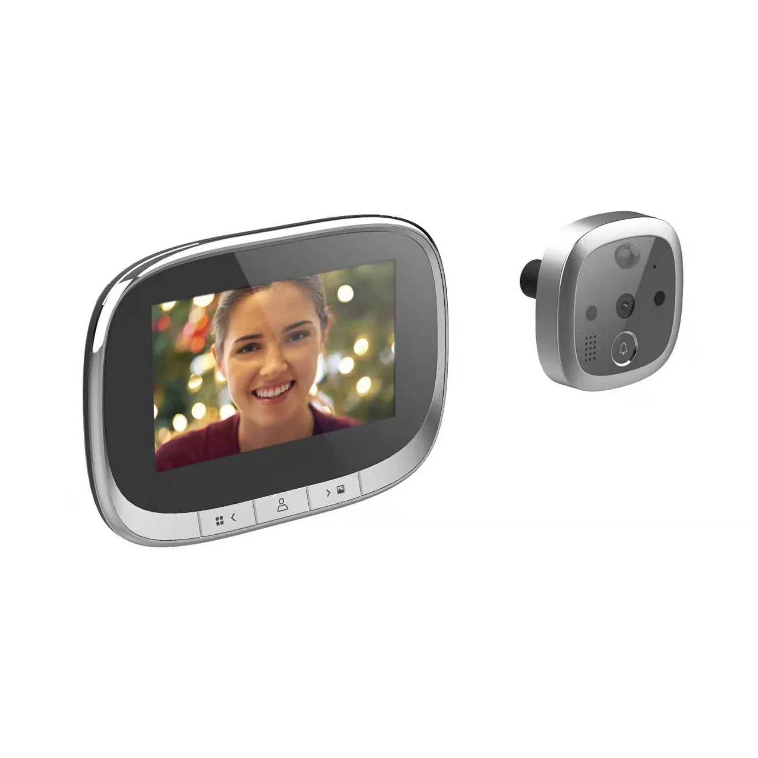 4.3Inch LCD Display  Build-in Battery  Video Door Phone Long Time Standby HD Wide Angle  Visual Doorbell Peephole Viewer Camera