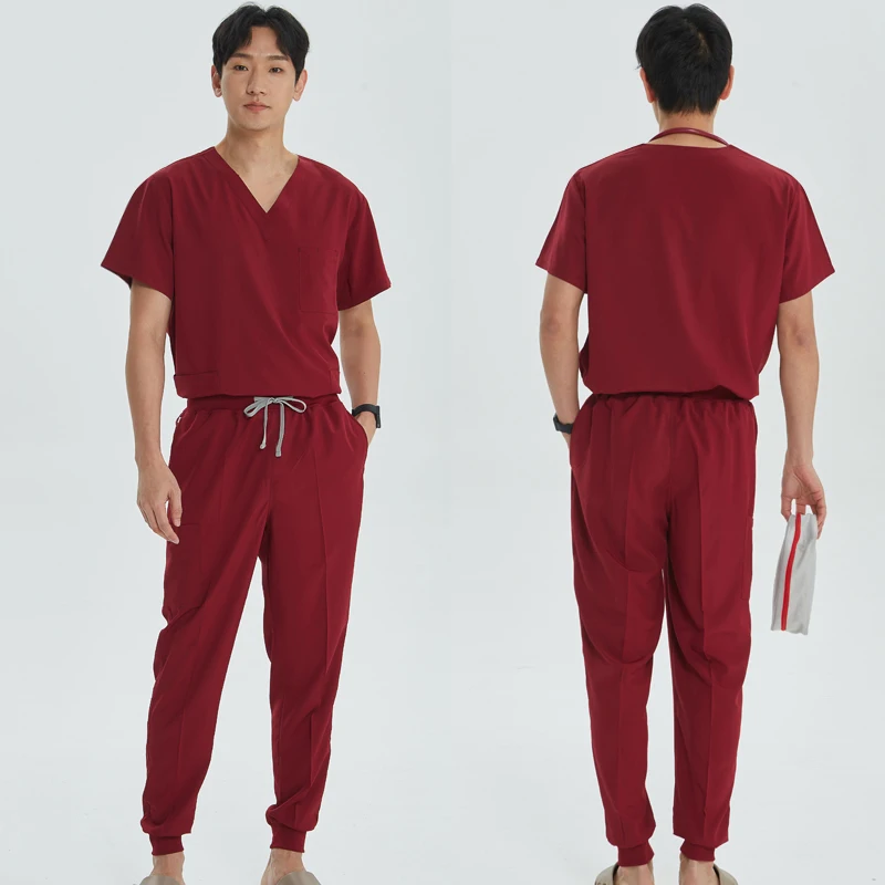 Ensembles de gIslande pour médecins pour hommes et femmes, uniformes d'infirmière hospitalière, combinaisons de soins infirmiers de clinique dentaire, tenues de salon de spa de beauté, gIslande médical doux