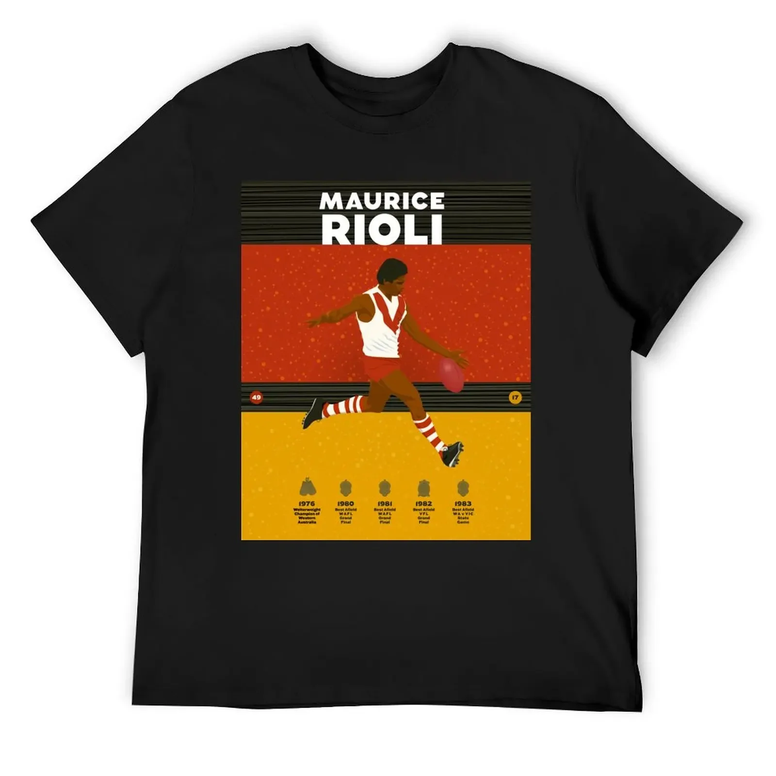

Maurice Rioli - South Fremantle T-Shirt oversizeds vintage graphic tee anime shirt Short sleeve tee men