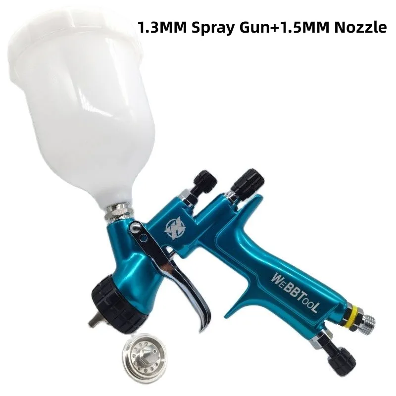 LVLP Senior Pro Spray Gun 1.3/1.5mm Stainless Steel Nozzle Paint Spray Guns Water-Based Paint Spray Gun  Varnish Air Spray Gun