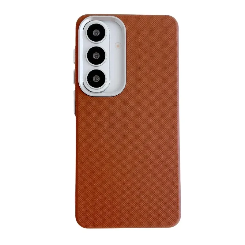 Strukturierte Leder-Handyhülle für Samsung Galaxy S26U S25P S26 S25 S24 S23 A57 A56 A37 A36 Rahmenhülle Einfache und Stilvolle Abdeckung