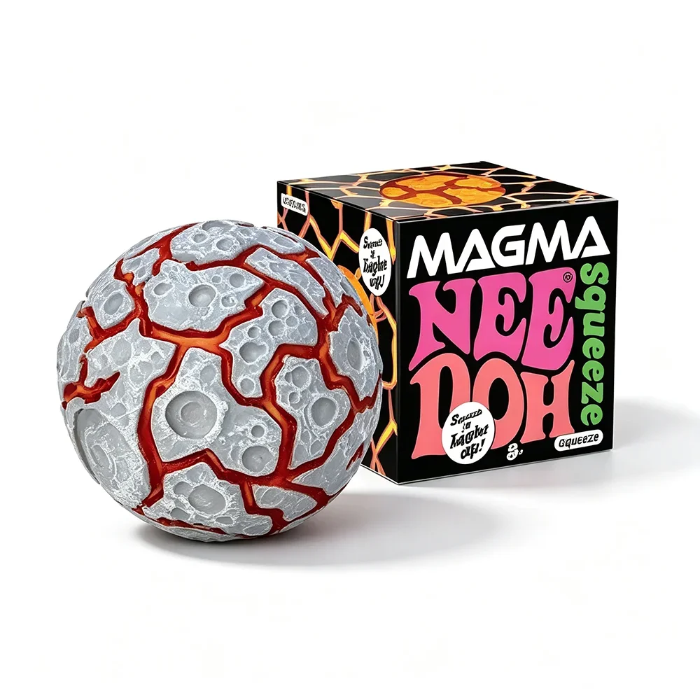 Nieuw product NeeDoh Glitter Magma Ball Crunch Crunch Stress Relief Speelgoed Knijpspeelgoed Leuk Zintuiglijk Kubusspeelgoed voor volwassenen cadeaus