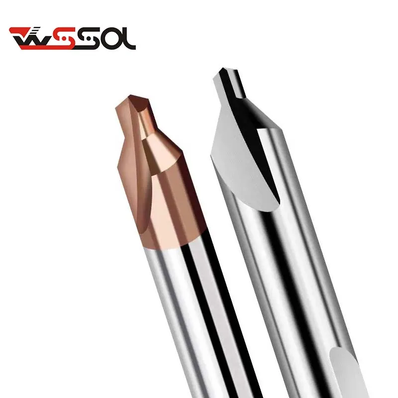 Broca central de cabeça dupla de carboneto HR60 Broca central de aço de tungstênio