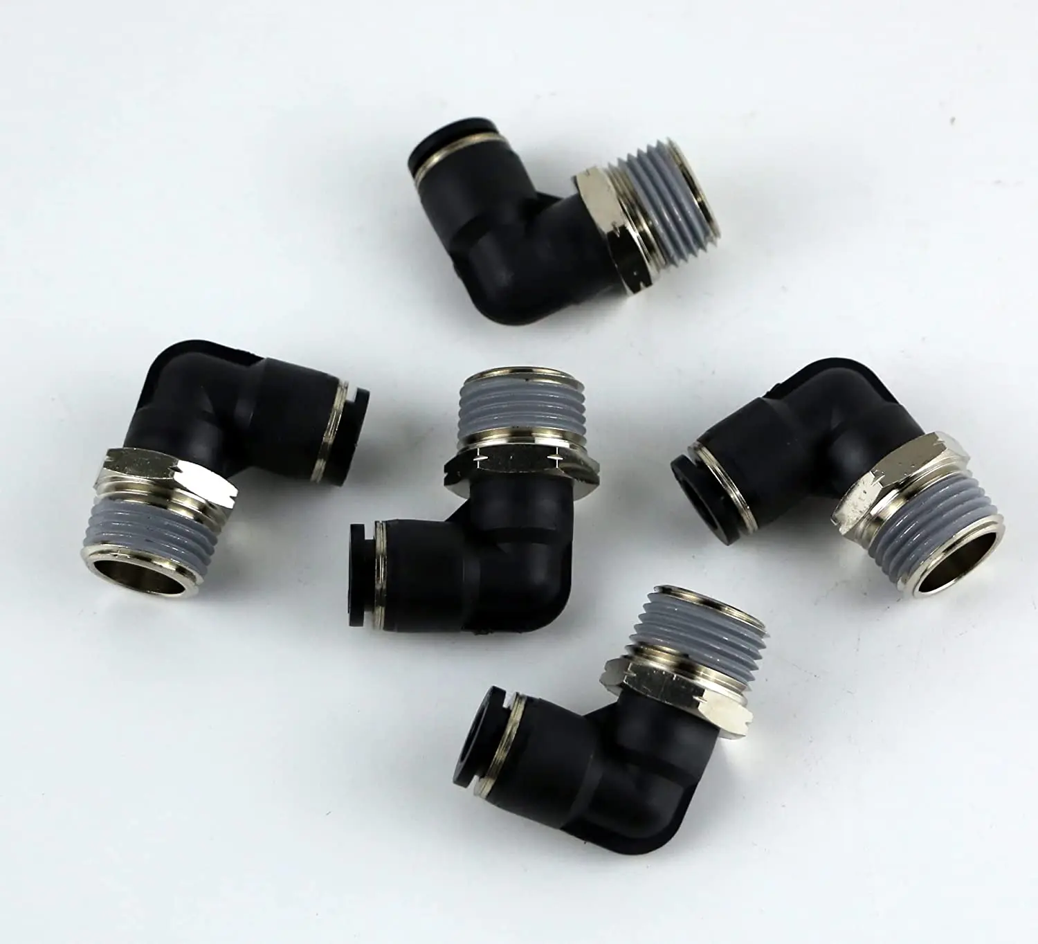 Energy-saving pollution-free low-cost and good seal property Male Elbow Push-in Connect Fittings (1/4