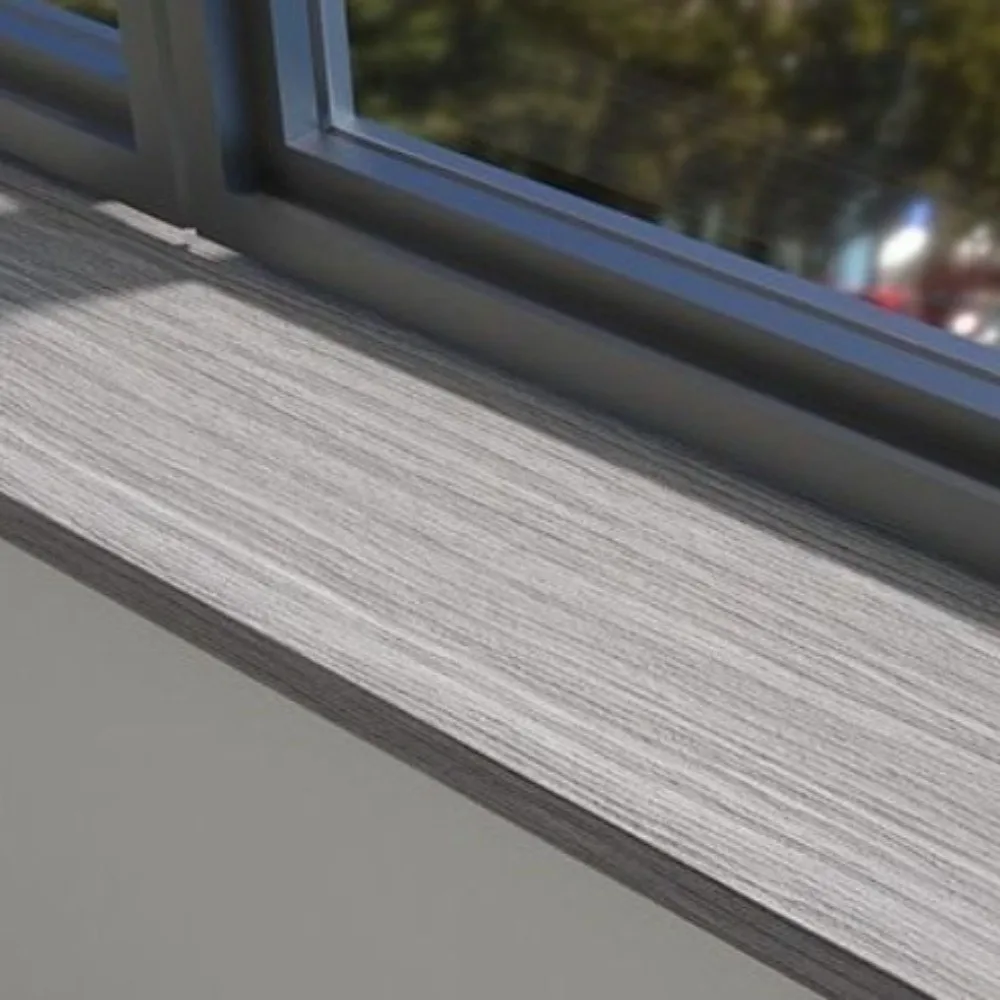 Thickened Wood Grain Window Sill Sticker Sun Protection Removable Waterproof Sticker Peel and Stick Wood Grain Wallpaper