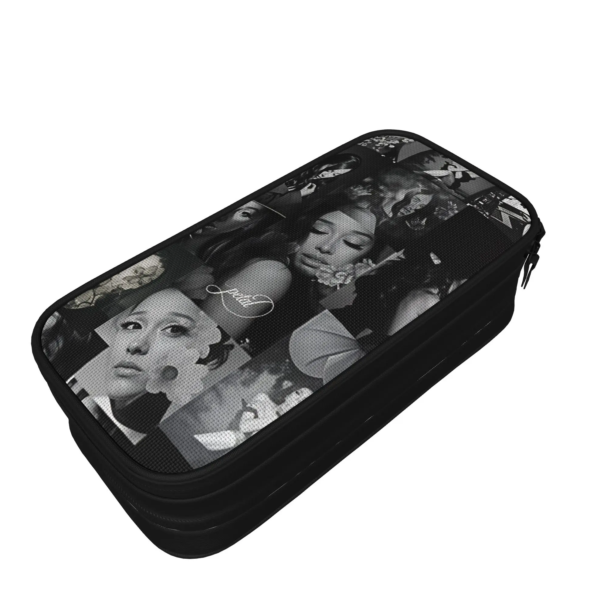 Cute Pencil Case Arianas Grande  Pencil Bag New Album Petal 2026 School Pencil Cases Boy Girl Double Layer School Stationery