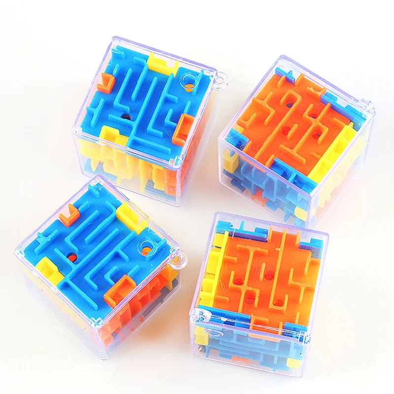 

Hot selling 10pcs 3D Cube Beads children six-sided puzzle Educational decompression toys Mental exercise rolling kids toys gift