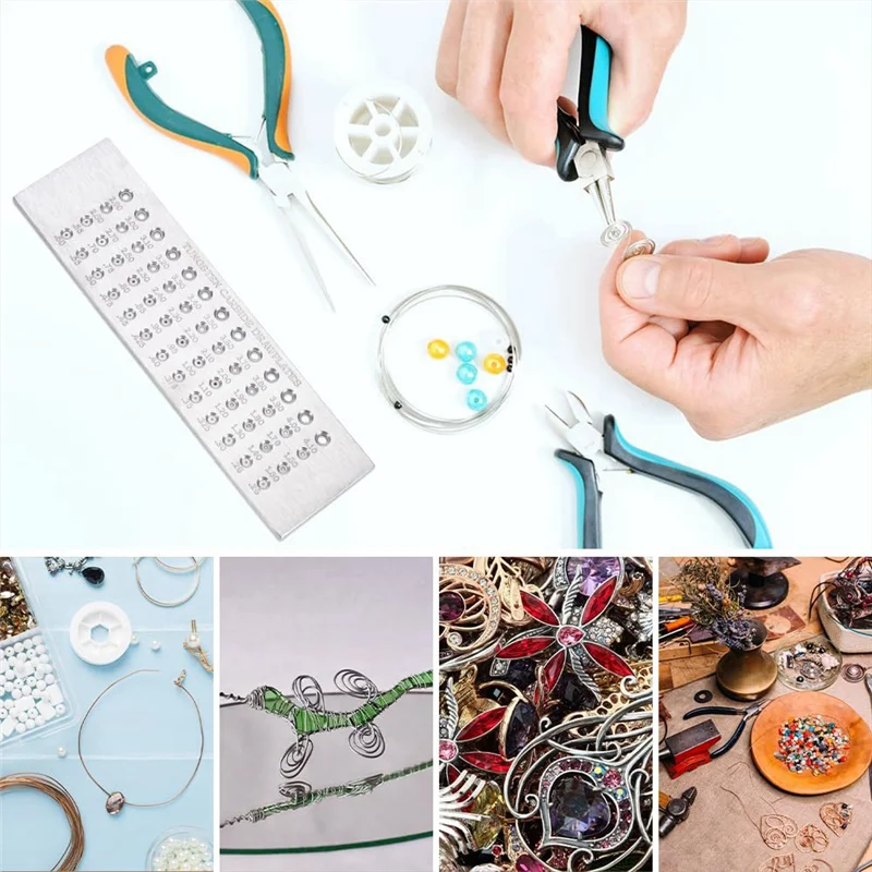 

ABUG-1 Pcs 0.26-4.10Mm Jewelry Wire Drawplate Tungsten Steel Alloy Polished Smooth Hole Portable Wire Drawing Plate