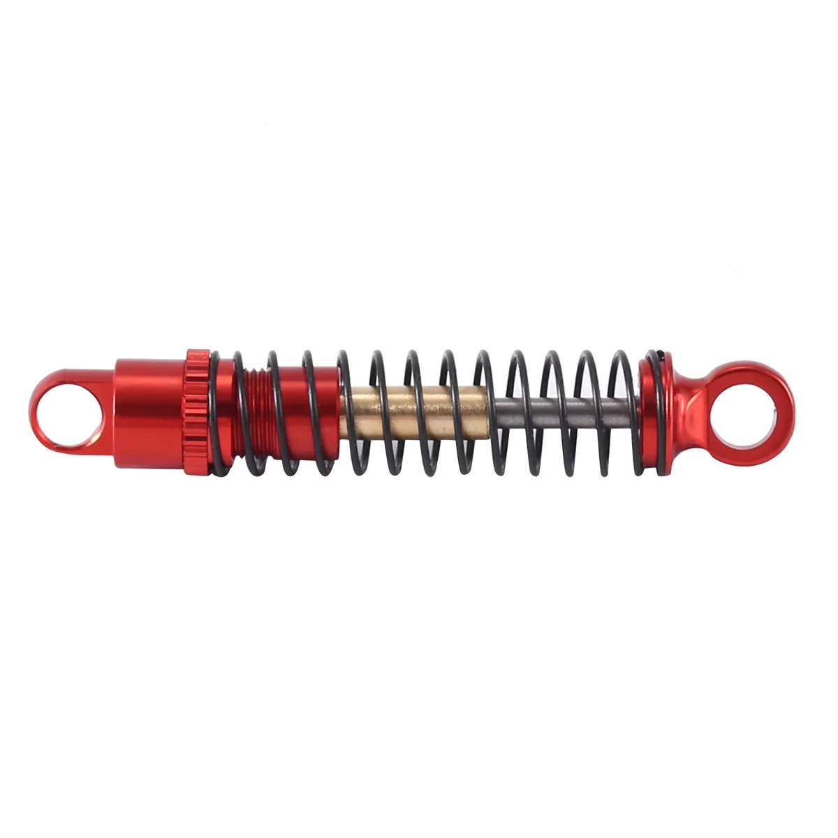 4Pcs 40Mm Metal Shock Absorber Oil Damper for Axial SCX24 C10 JLU Gladiator Bronco 1/24 RC Crawler Car Upgrades,Red