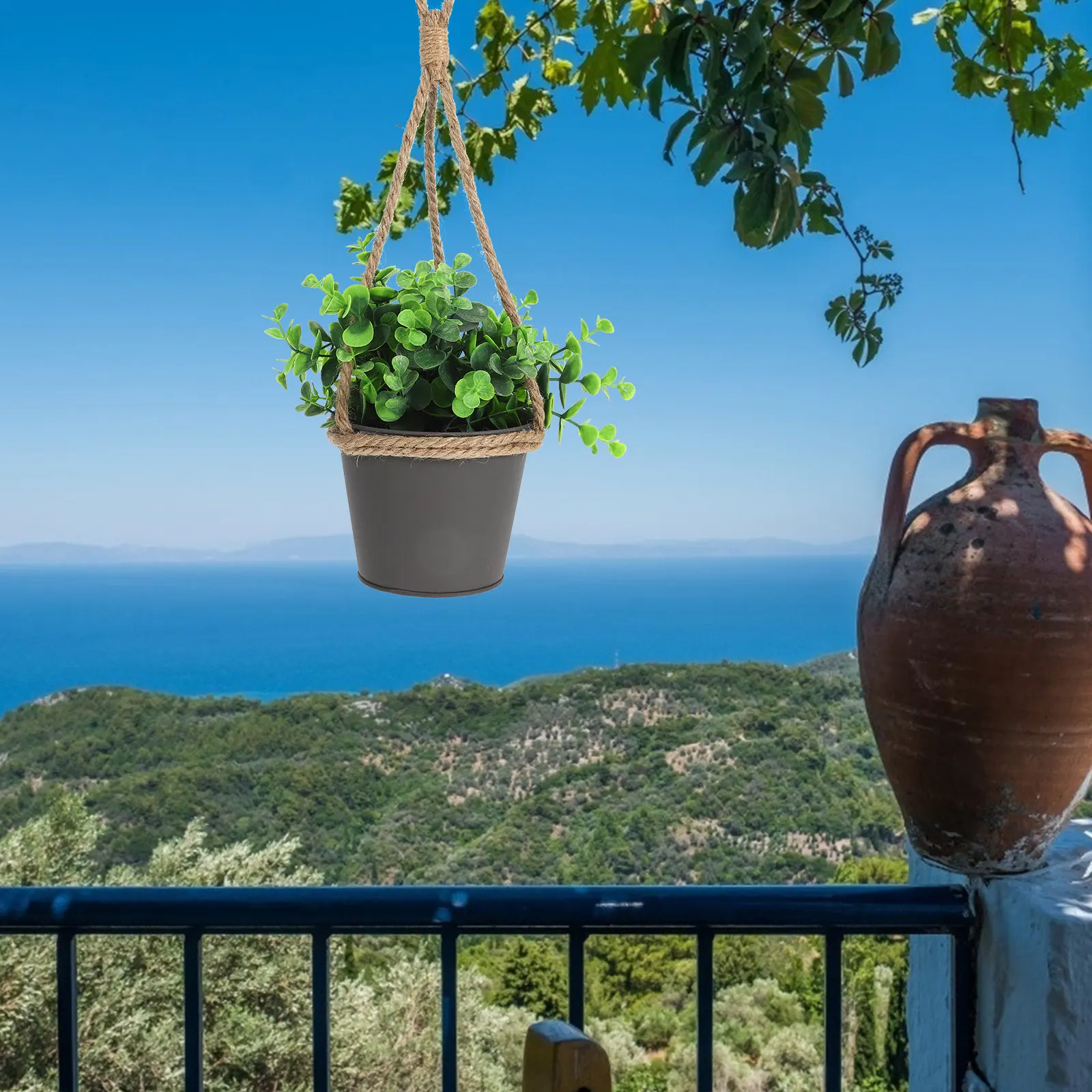 

Настенное кашпо в деревенском стиле для цветов, подвесное, для балкона, для суккулентов, для дома и улицы, декор для сада