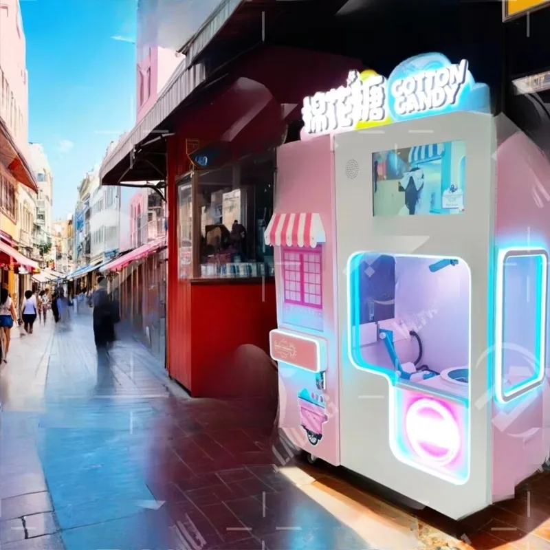 Fast Making 36-Flower-Type 4-Flavor Manufacturer Direct Sale Cotton Candy Vending Machine