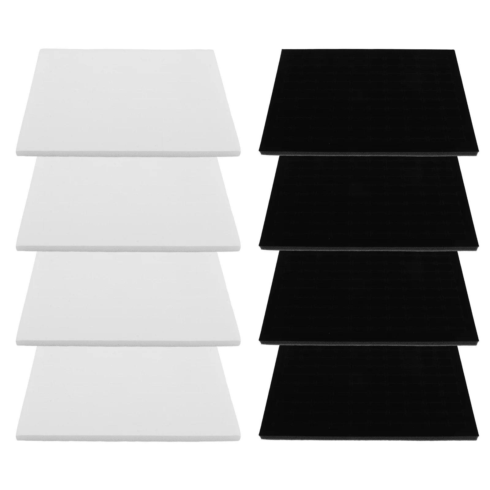 8Pcs Jewelry Box Inserts Ring Holder Sponge Tray Earring Organizer Display Case Storage Ring Boxes Insert Jewelry Holder Insert