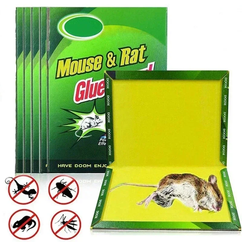 5pcs Home Strong Sticky Mouse Board Strong Viscose Mouse Stickers Environmentally Friendly Non-toxic Mouse Trap Rodent Board