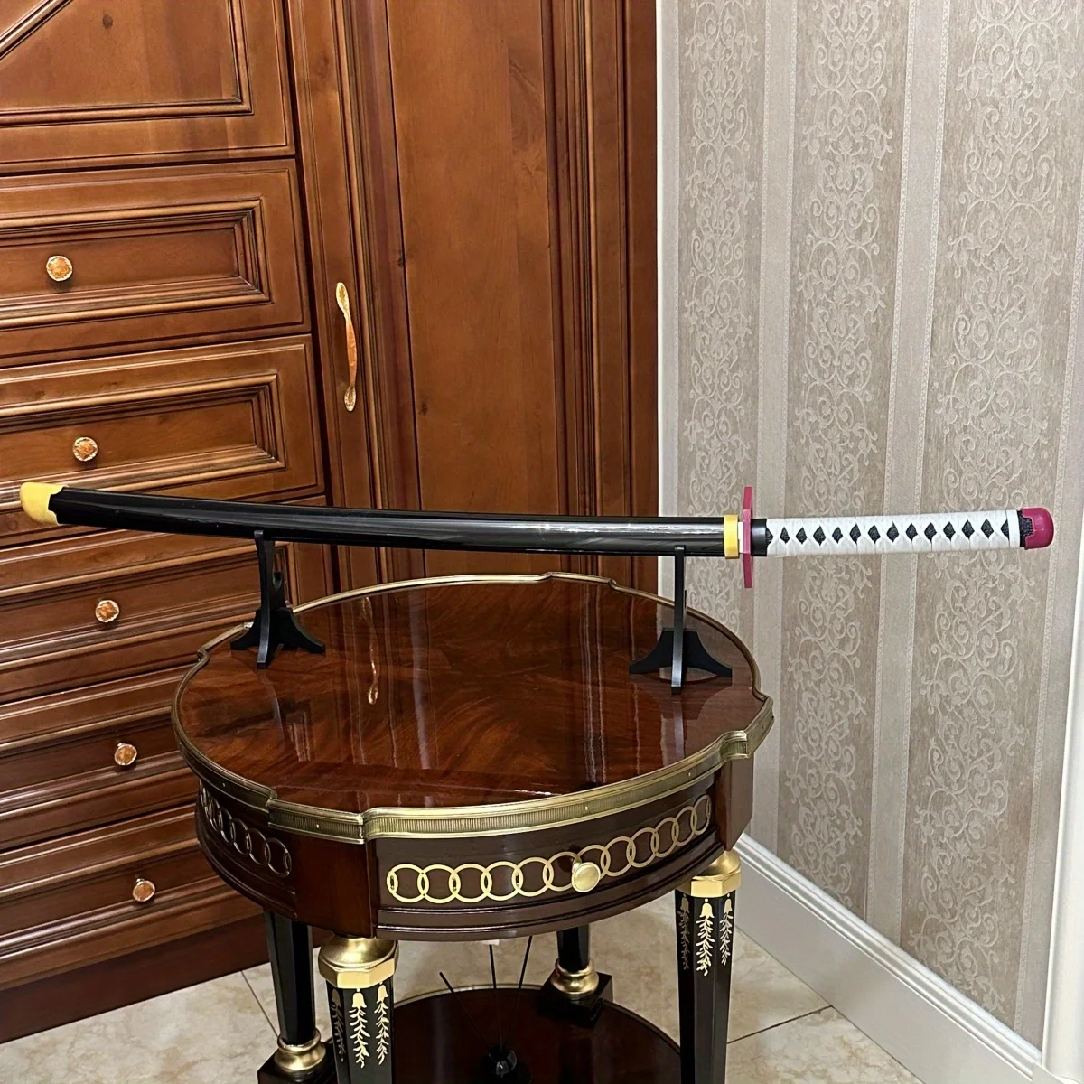 39.3インチ 鬼滅の刃 時透無一郎 木刀 剣 オリジナル侍刀 サブレ 忍者刀 コスプレアクセサリー 小道具 おもちゃ