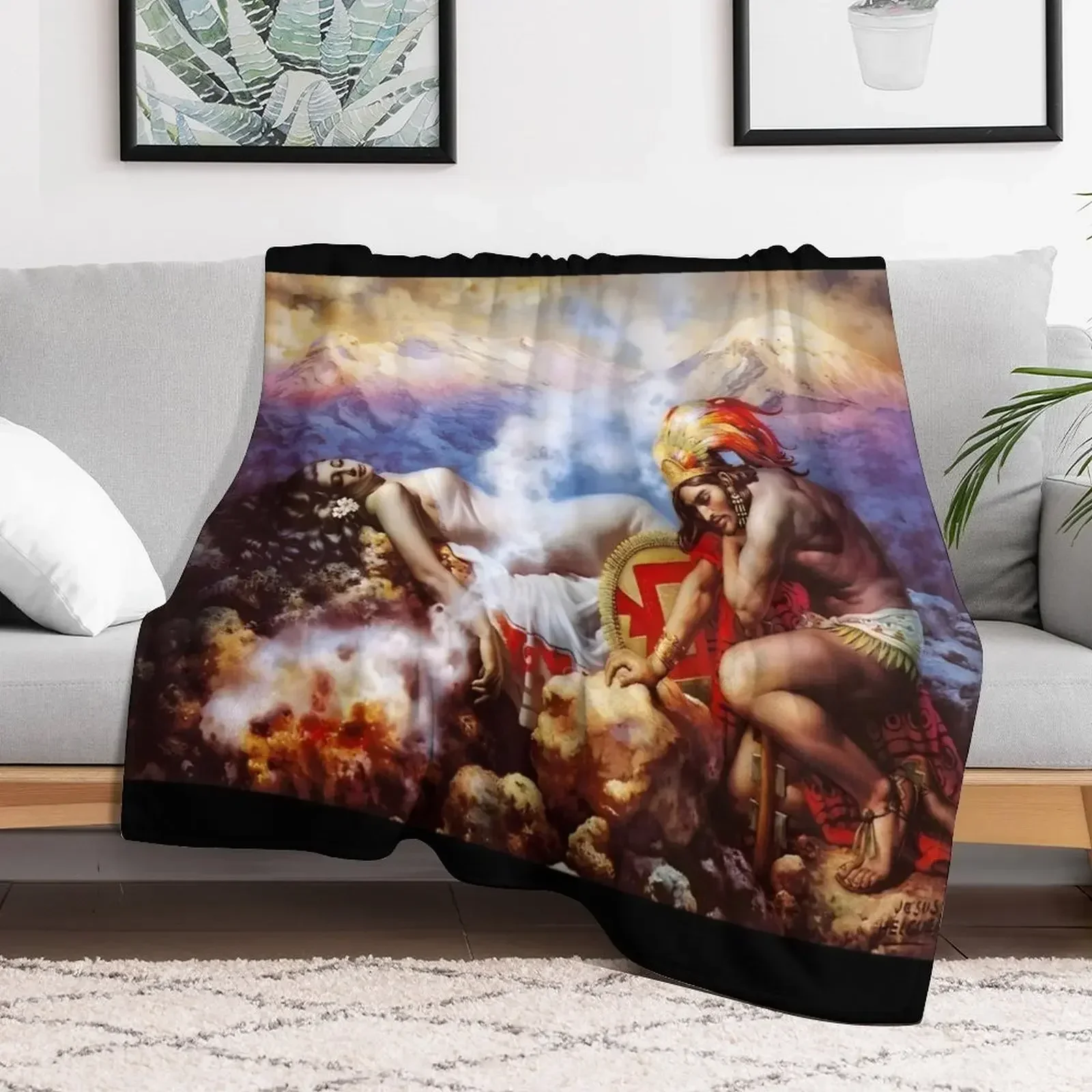 

The Legend of the Volcanoes - Jesus Helguera - Throw Blanket Hair Baby Blankets For Baby Thins Blankets