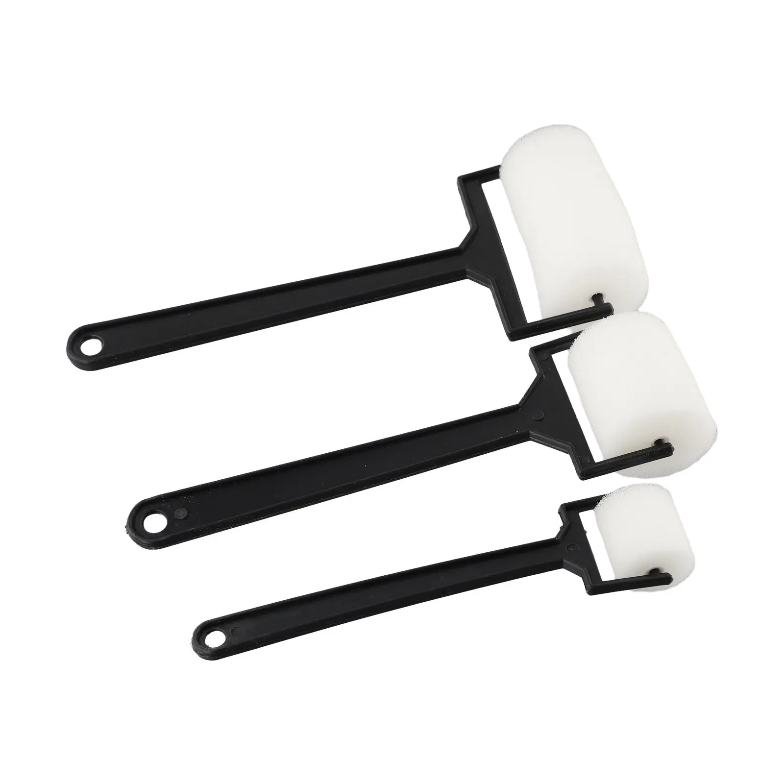 3pcs Sponge Paint Roller Brush /Foam Painting Roller/ Brush Plastic Handle Sponge Brushes Craft Tool Parts For Children/ Draw