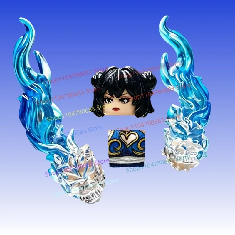 MOC Minifigur Drachen-FX Weibliche Kriegerin Bausatz Modell Ornament Anime Cartoon Charakter Spielzeug Geschenk Sammlerstück Actionfigur
