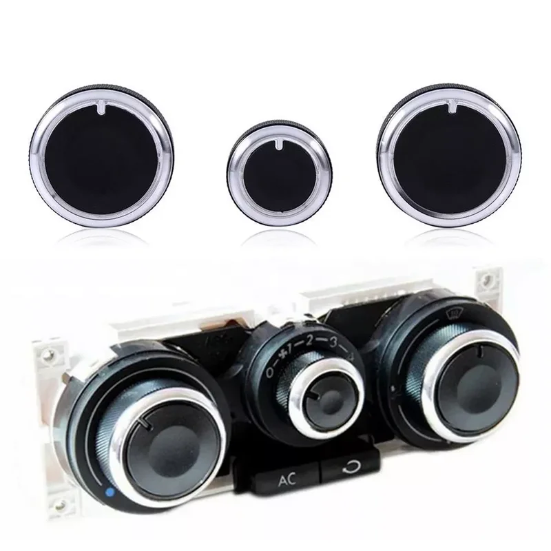 

3 шт., кнопки переключения кондиционера автомобиля, ручки управления, крышка для VW Golf MK4