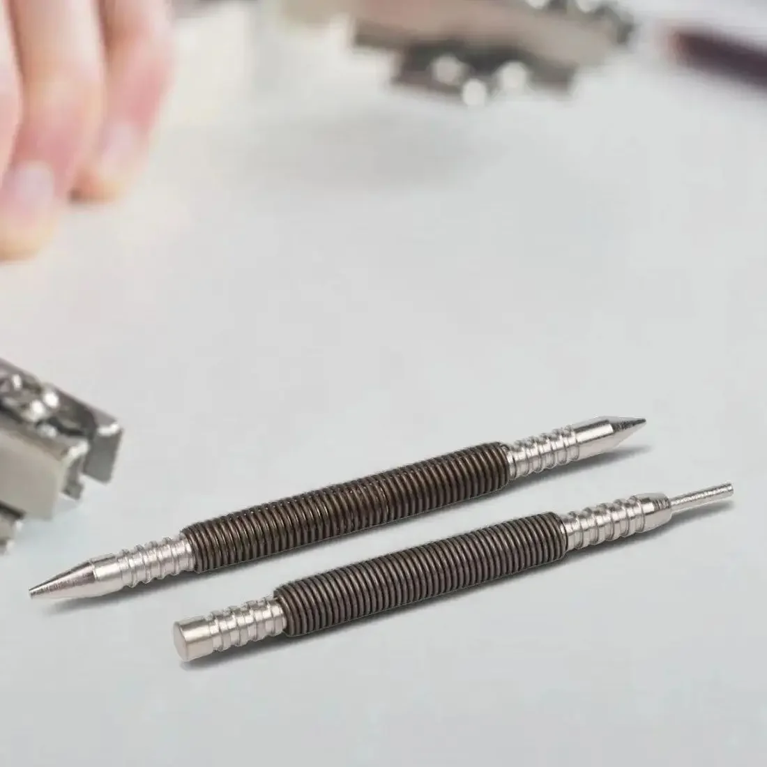 2PCS Dual Head Spring Nail Set Tool 3500-PSI Hinge Pin Nail Remover For Easy Use Household Hand Tool Replacement Accessories