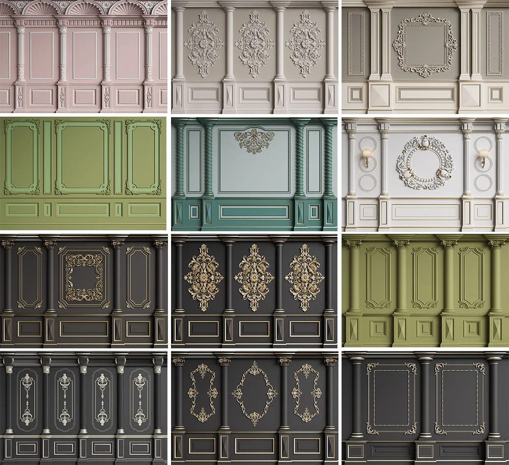 Mehofond 사진 배경 빈티지 우아한 유럽 벽, 어린이 생일 파티, 결혼식 초상화 장식 배경, 사진 스튜디오