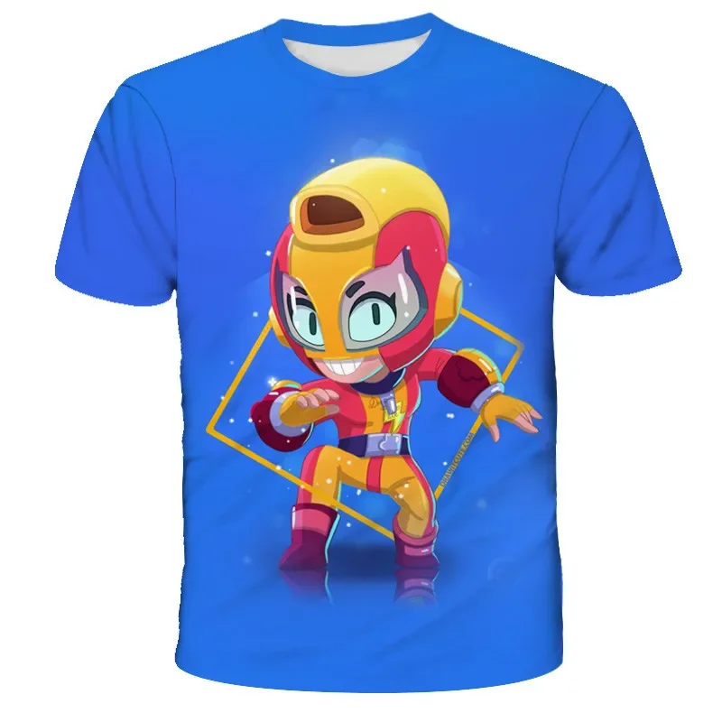 Boys Anime Figures Kids Summer T-shirt Tees Cartoon Characters Girls Cosplay Costumes T Shirt Christmas Halloween Gifts