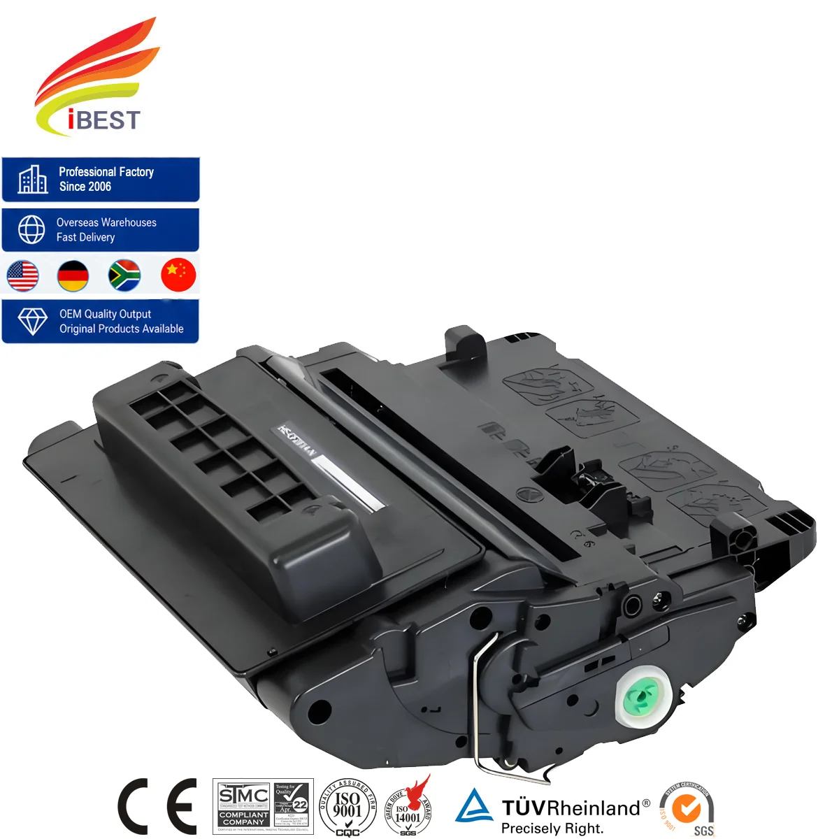 IBEST Compatible h p CF281A Toner Cartridge Compatible for h p la serJet Enterprise M630 604n 604dn M605n M605X M606dn 606X