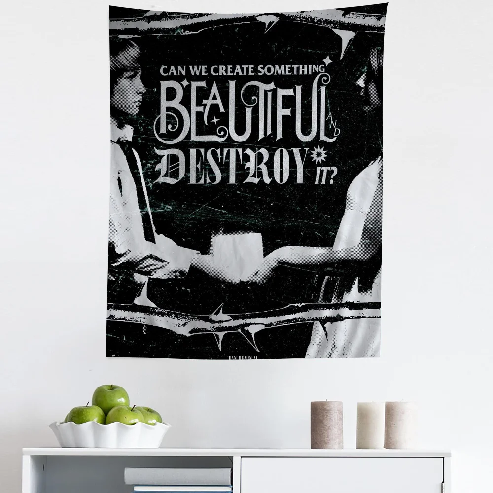 Pierce The Veil Band Collide With The Sky Chart Tapestry Art Science Fiction Room Home Decor Cheap Hippie Wall Hanging