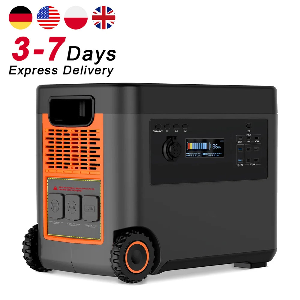

Germany Poland Solar Power 1000W 2000W 3000W Power Station Solar Charging Generator Portable Power Stations 2500W