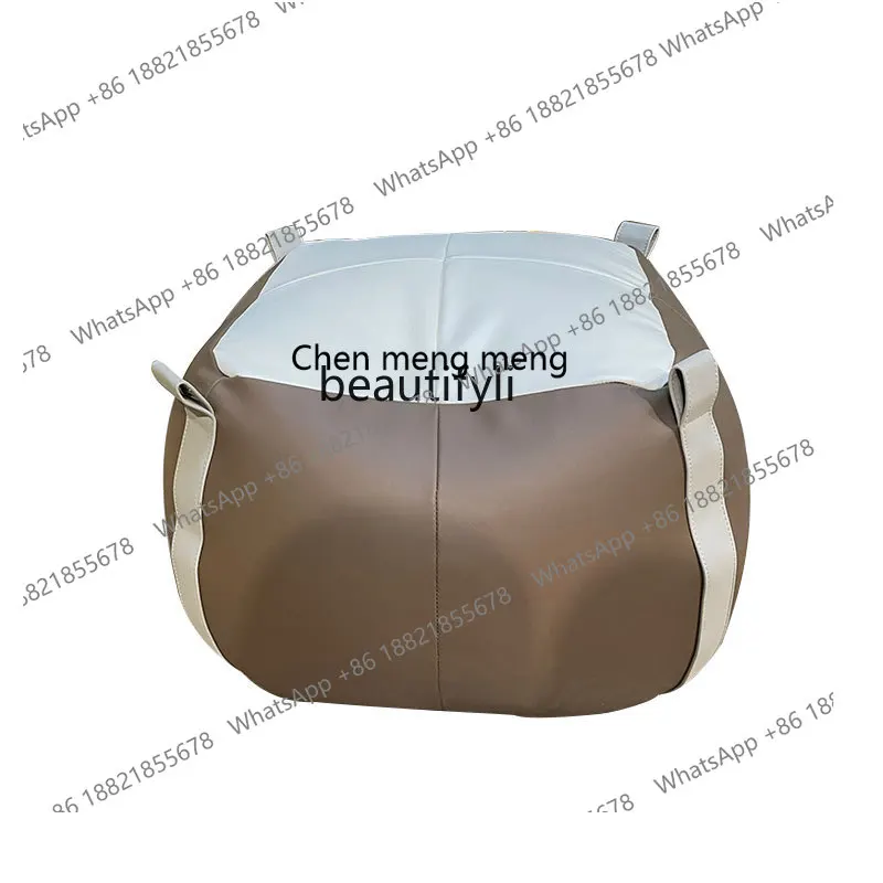 

Sofa Stool Pedal Footstool Shoes Changing Stool Modern Simple Genuine Leather down Soft Bag Home Doorway Stool furniture