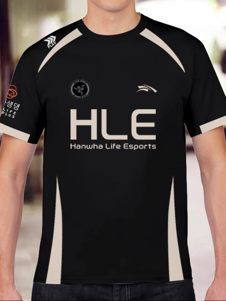 HLE Team Uniform S15 Finals Peanut Same Style ZEUS Match Dry-Fit Short-Sleeve T-Shirt Men's Half-Sleeve