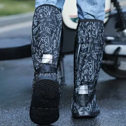 Male Shoes High Light Weight Galoshes Big Size Covers Men's Rain Boots Long Farming Graffiti Mud Original Rubber Wear-resistant