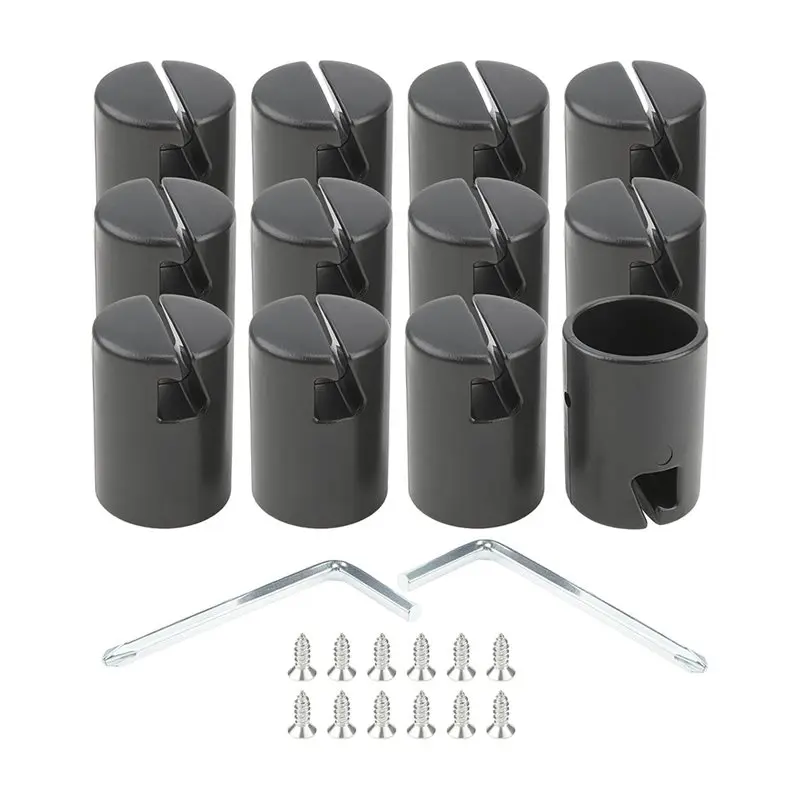 ABHS-Trampoline Enclosure Pole Caps Covers 12Pcs Trampoline Poles End Caps Housing Piston Cap