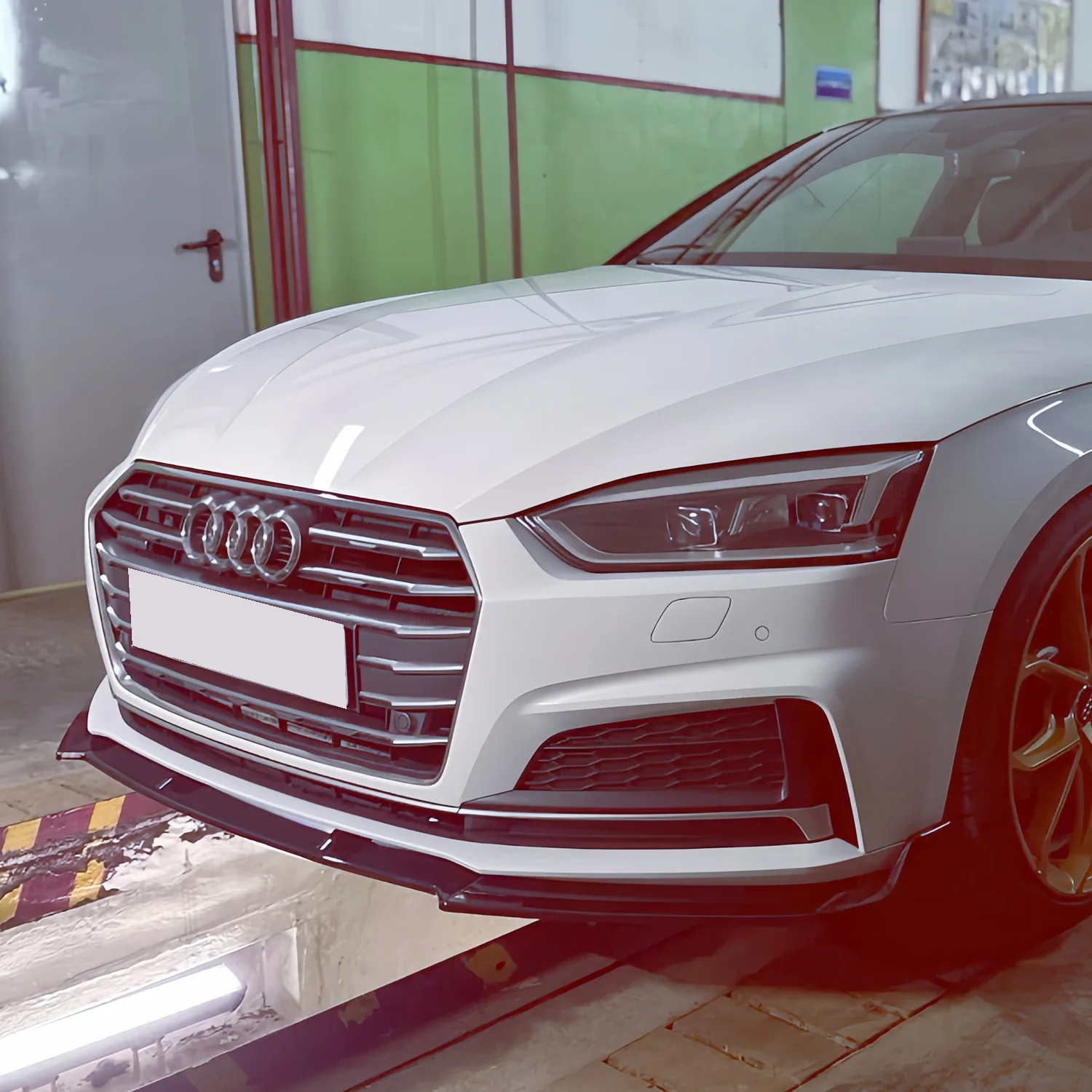 

Глянцевый черный передний бампер в стиле K, спойлер, разделитель, диффузор для Audi S5 B9 F5 A5 S-Line 2017-2019, предварительно линейный тюнинг