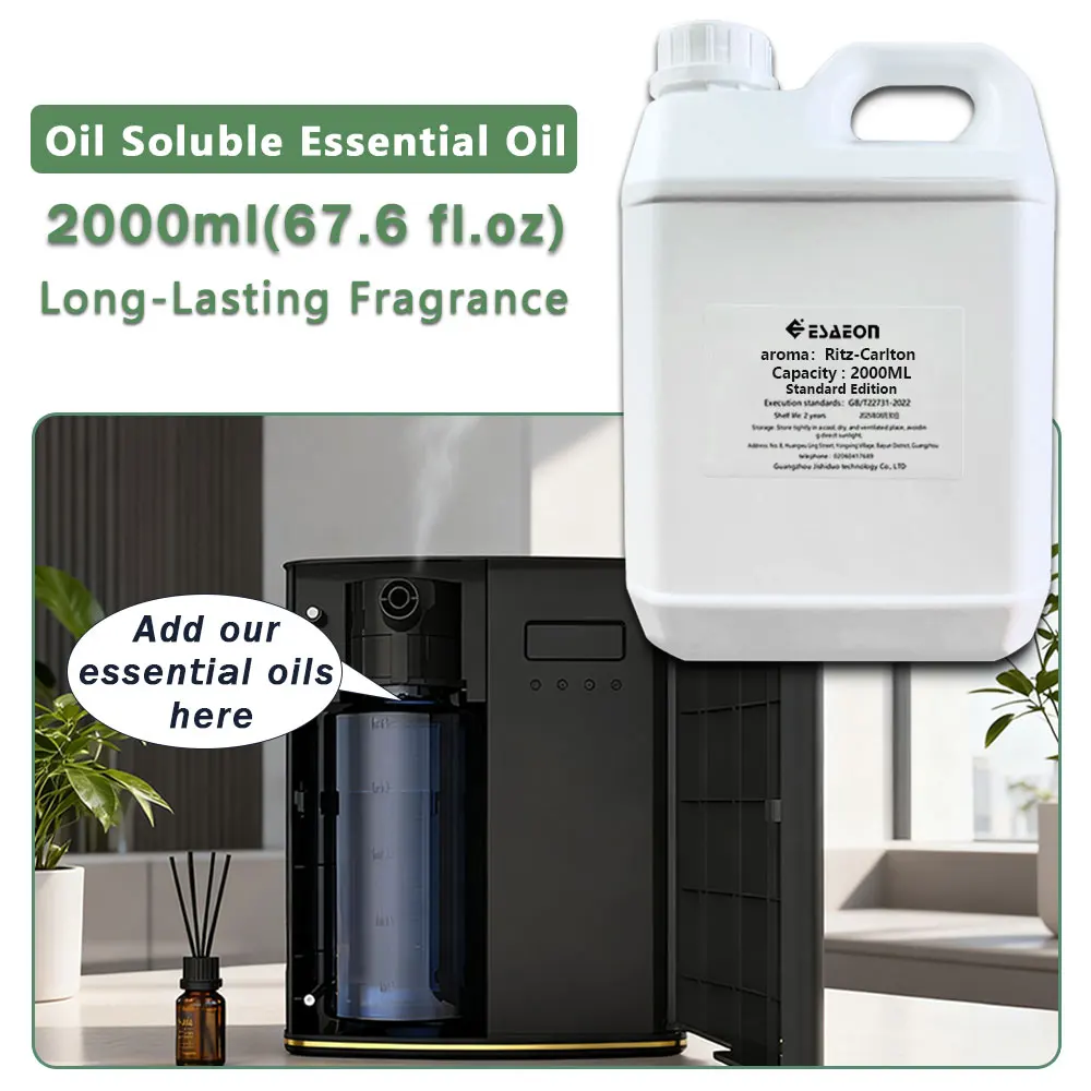 ESAEON Essential Oils - For Aroma Machines, Two Fluid Fragrance Diffuser Supply Liquid, Ritz-Carlton Hotel - 2000ML (67.6 fl.oz)