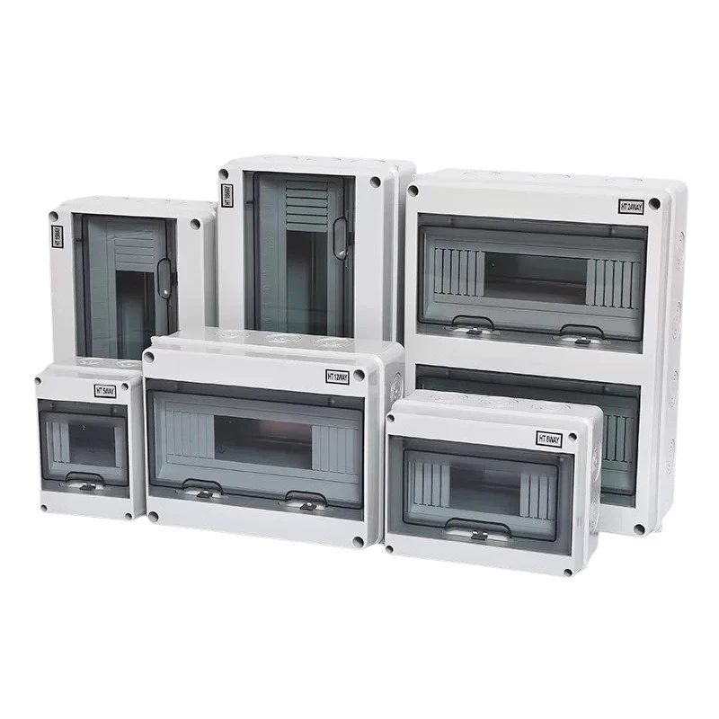 HT-5/8/12/15/18/24 Plastic Distribution Box Waterproof MCB Box Panel Installation Distribution Box Waterproof Junction Box image 5