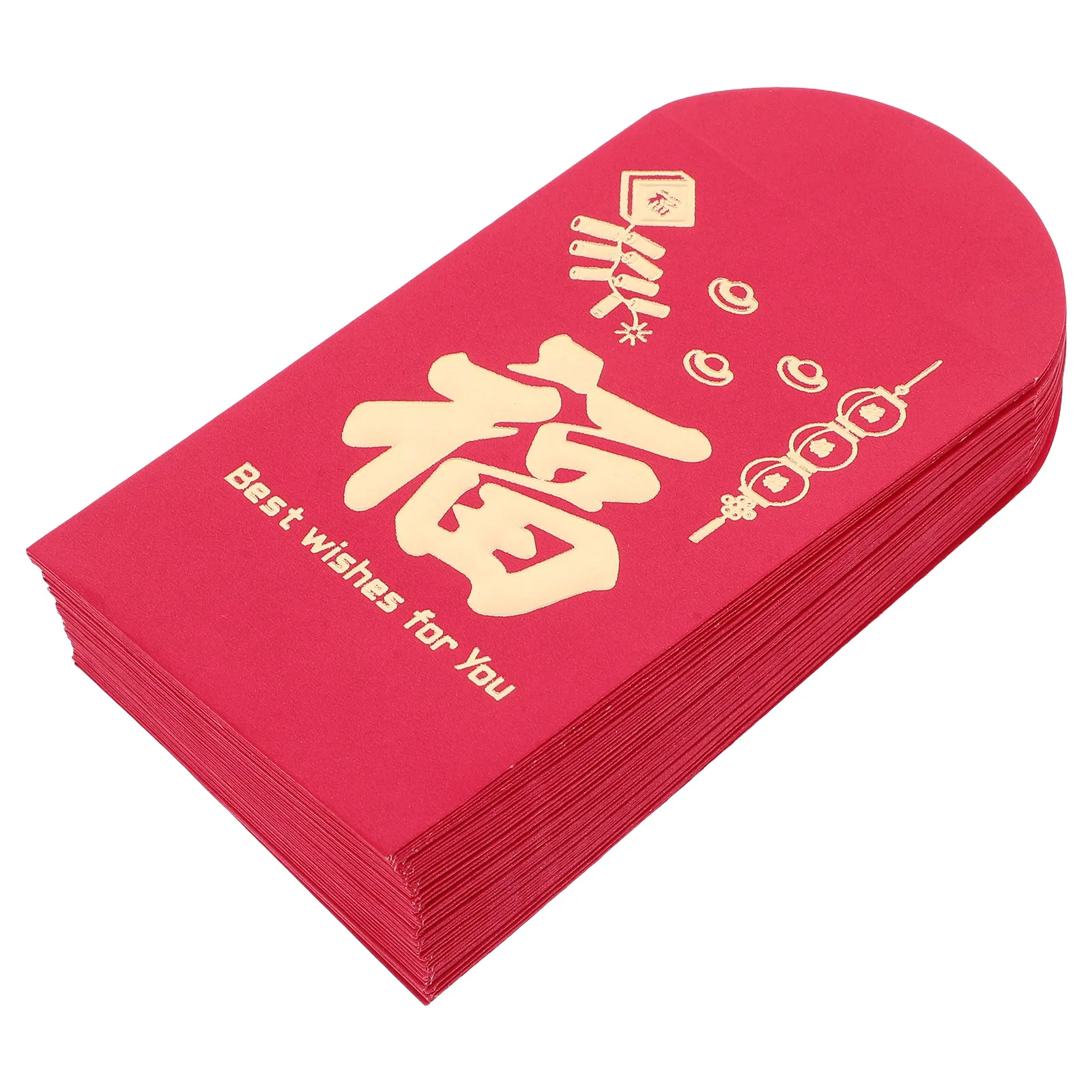 50Pcs Spring Festival Red Packets Chinese New Year Envelopes Luxurious Feel Intricate Designs Big Surprise for Recipients